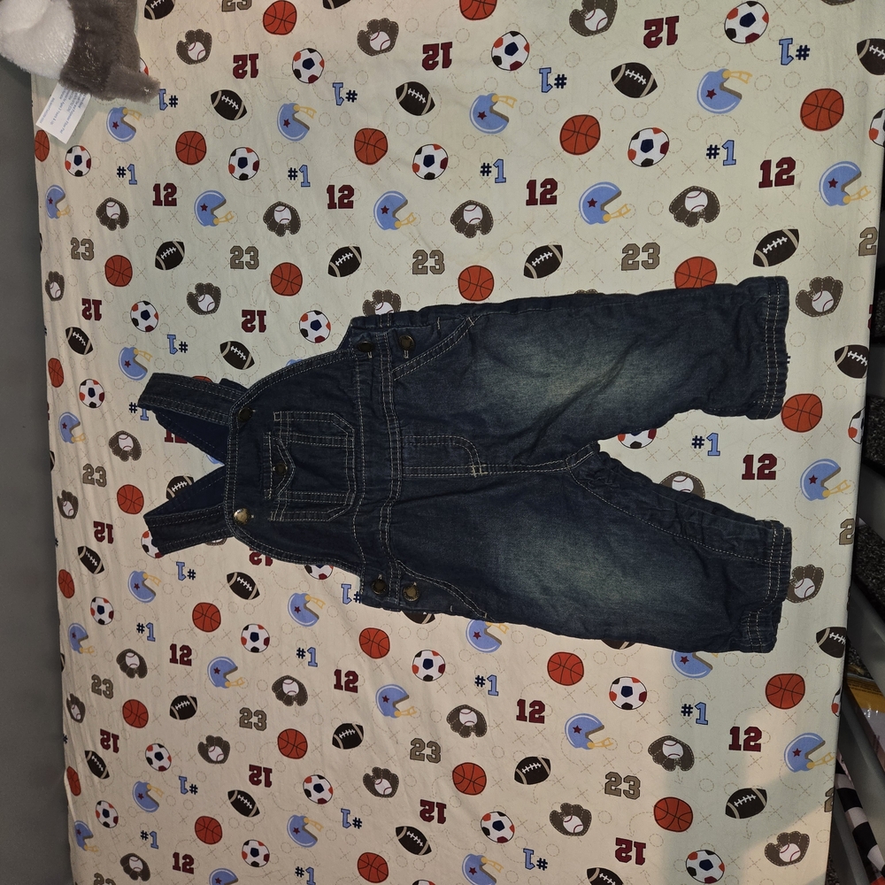 OshKosh B'gosh Blue Denim Overalls Classic Bib Design